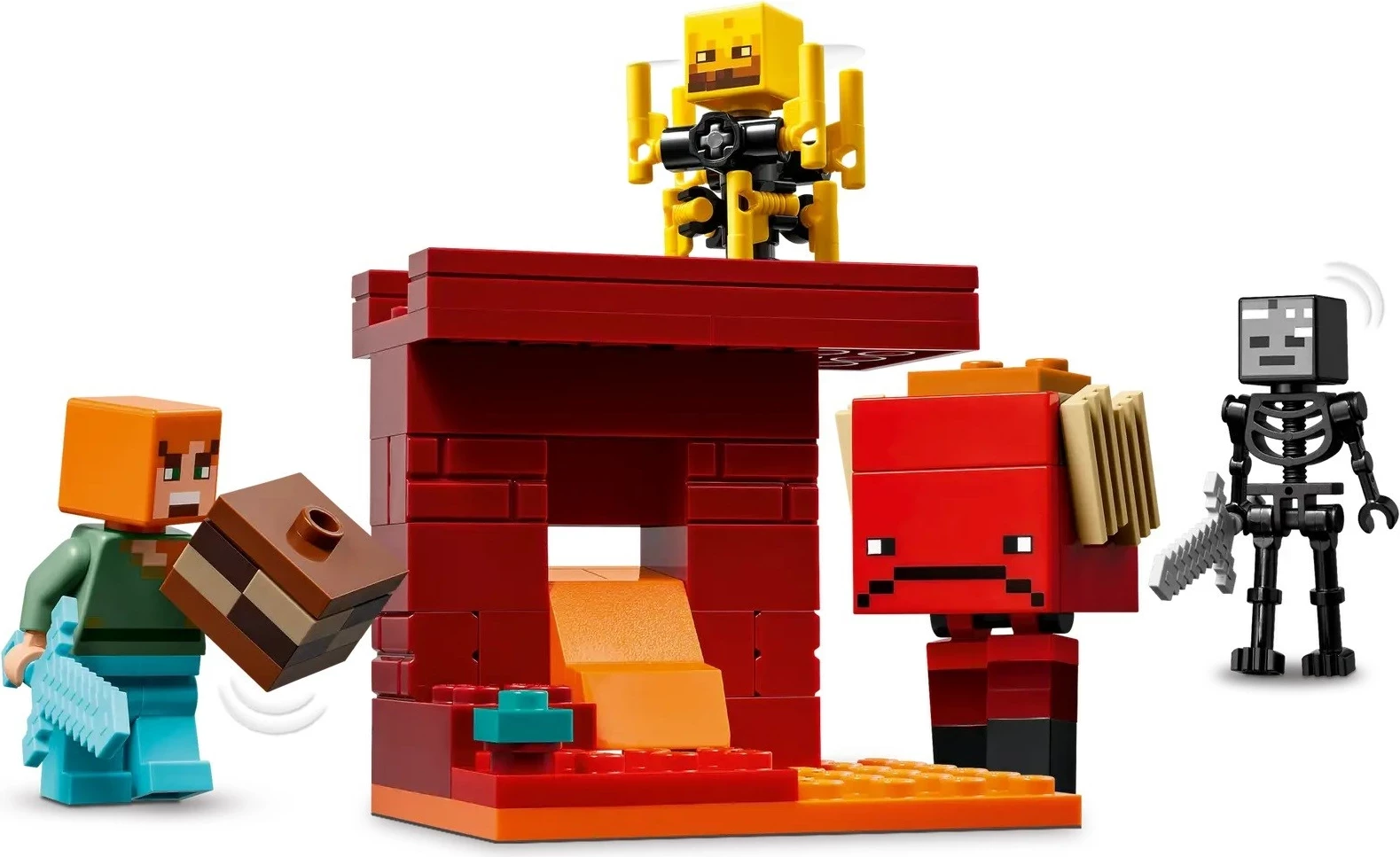Set LEGO Minecraft 21266 The Nether Lava Battle