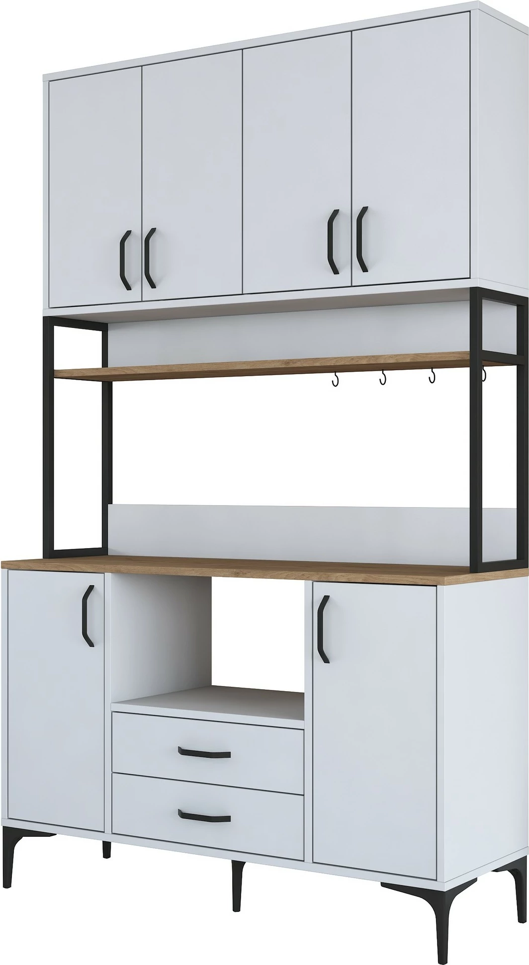 Dollap multifunksional Skye Decor, ngjyrë arre dhe e bardhë, JE169 - 3400