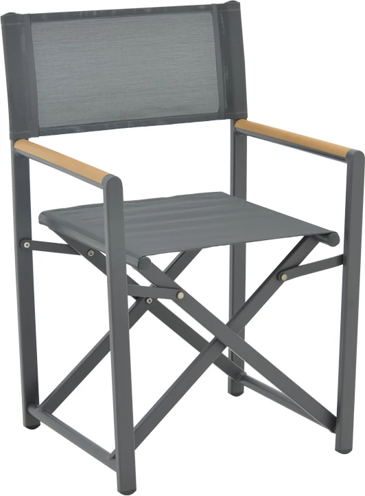 Karrige regjisori Mabu, ngjyrë e errët gri, alumin, 56x48x86cm