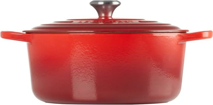 kaserolë gize me kapak, Le Creuset, Signature Round 24cm (21177240602430), e kuqe qershi
