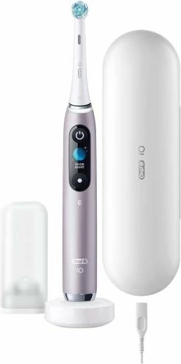 Furçë dhëmbësh elektrike Oral-B iO Series 9 Rose Quartz, 7 mënyra, me aplikacion, me kuti udhëtimi, rozë, set 1 kokë