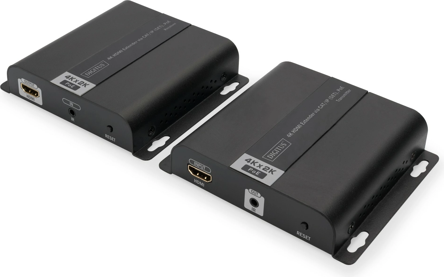 HDMI extender Digitus DS-55124, 4K, PoE, 120m, set, i zi