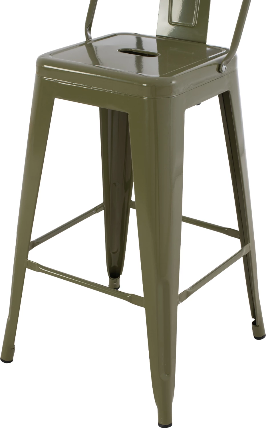 Karrige për bar, mesatare, metalike, FH8574.03, 42x42x98 cm. e gjelbër