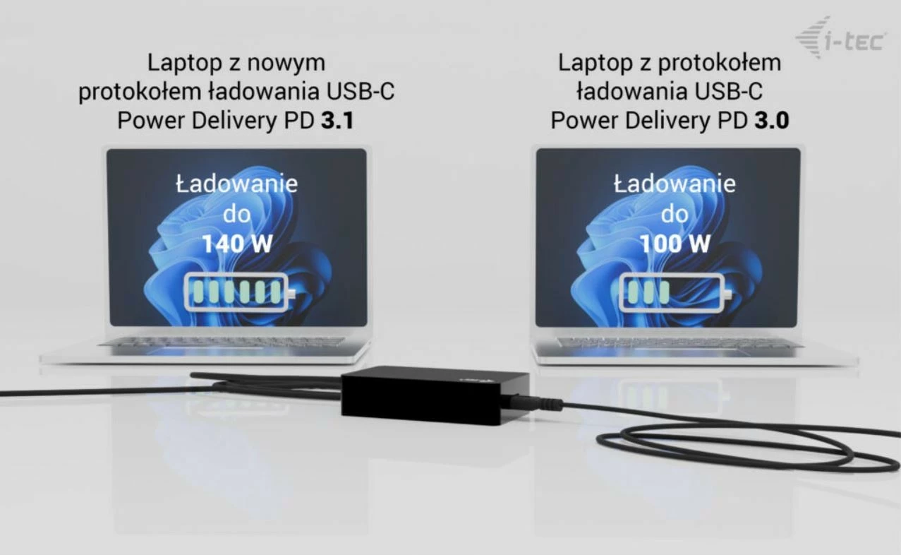 Karikues universal i-tec CHARGER-C140W, 140 W, USB-C, i zi