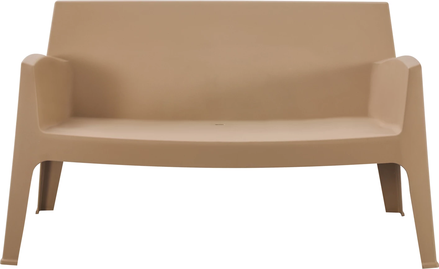 Divan i jashtëm dy vendësh, ngjyrë kapuçino, SLEEK FH6366.03, 118x48.5x73cm