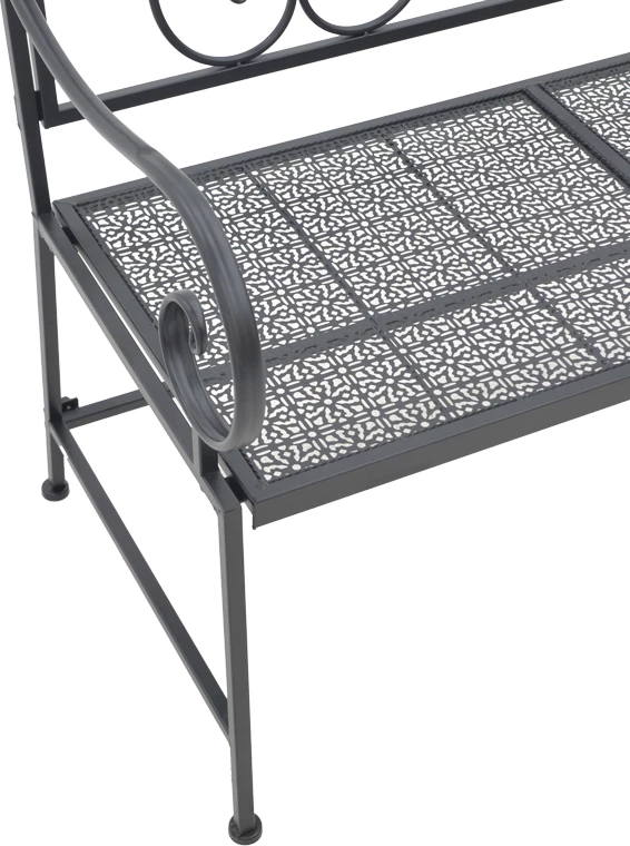 Stol metalik, ngjyrë e zezë, 114x45x90cm