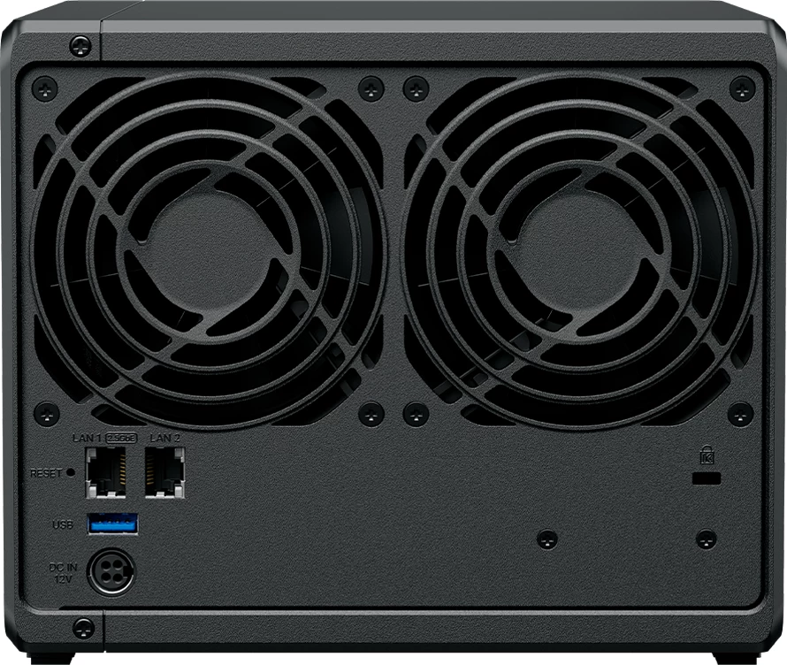 NAS Synology DiskStation DS425+ 4-bay 3.5\" SATA, 2x M.2 NVMe, 2GB DDR4, 2.5GbE + 1GbE, i zi