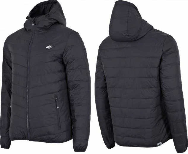 Jakne për meshkuj 4F, ngjyrë kafe dhe e zezë