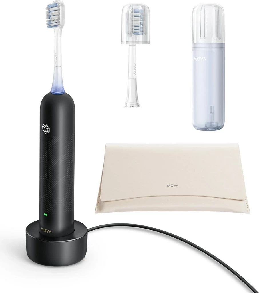 Furçë dhëmbësh sonike dreame Mova Fresh Pro, ATB15AB, Bluetooth, 2 koka, e zezë