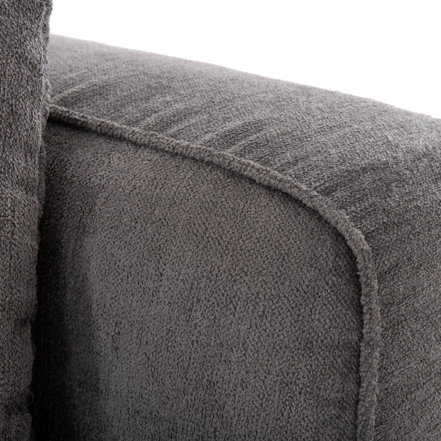 Divan qoshe i majtë, 3-vendësh, GRACE, FH3280.03L, ngjyrë gri, 252x105-160x70-90H cm