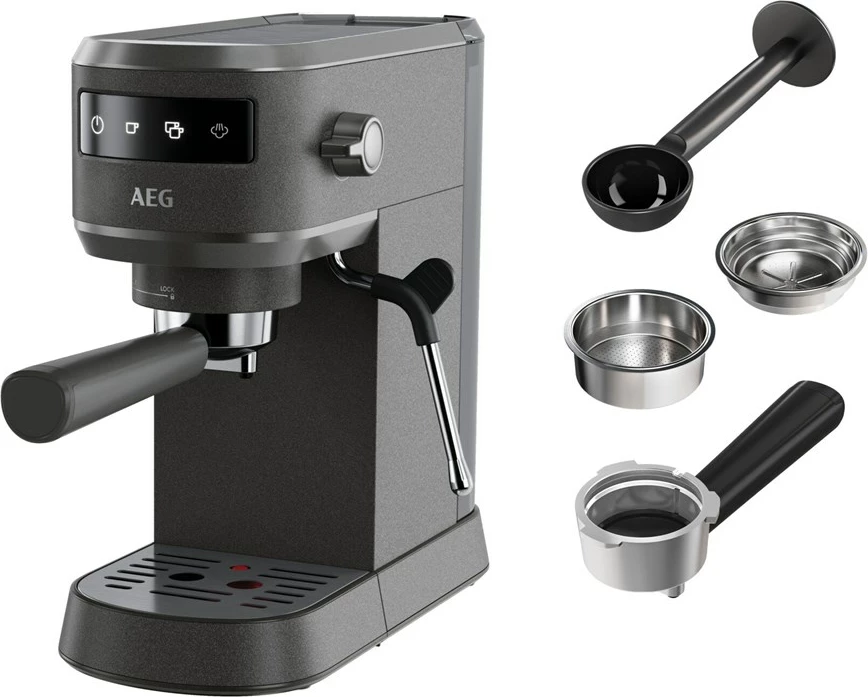 Aparat espresso manual AEG EC6-1-6BST, 1L, i zi