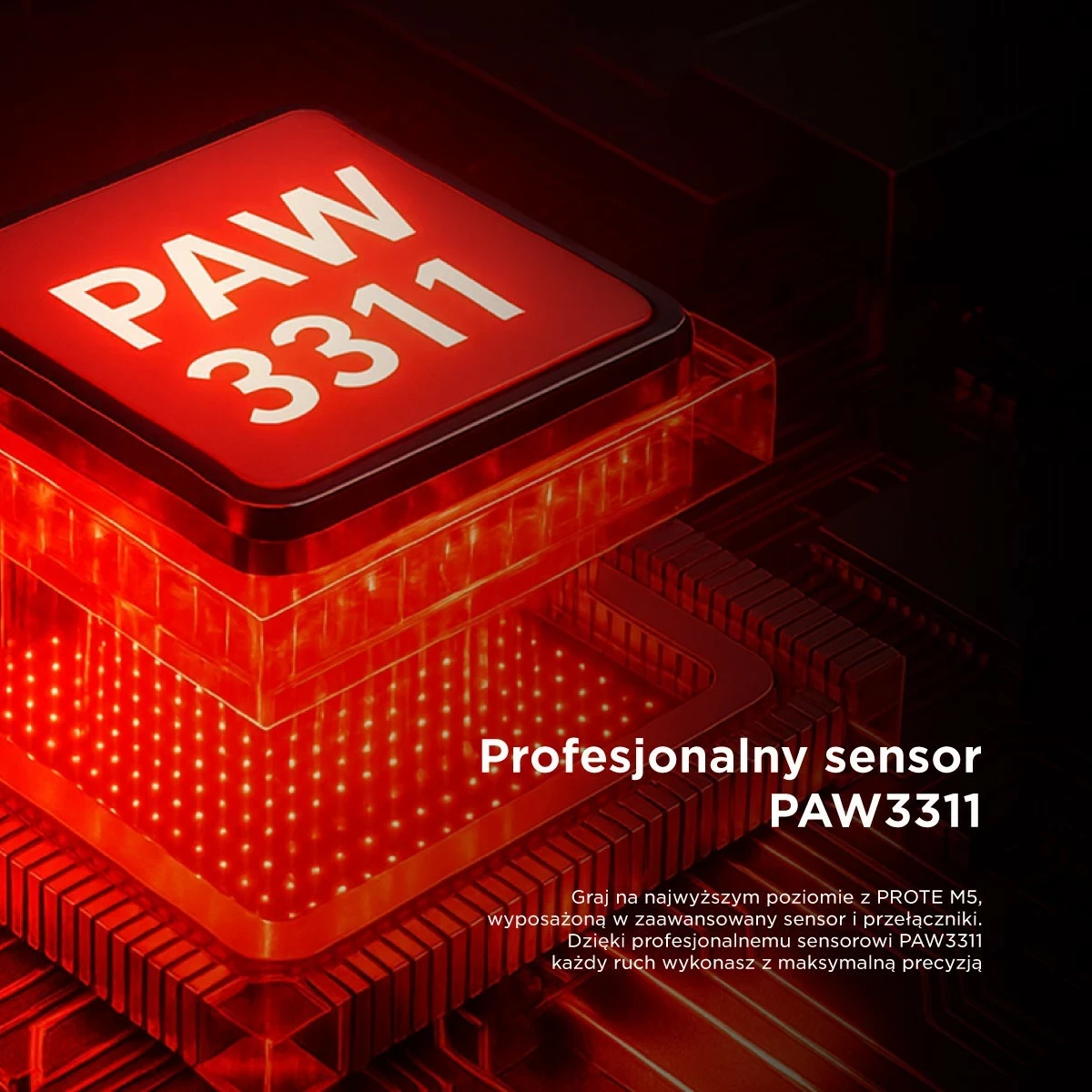 Maus Rampage Prote M5, 24000 DPI, RGB LED, wireless/wired, bardhë