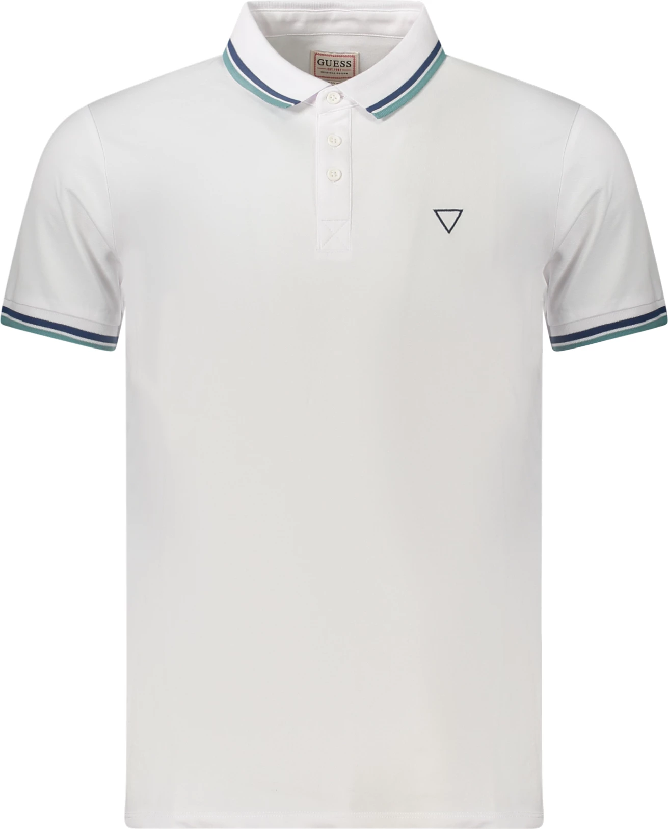 Polo për meshkuj GUESS JEANS, e bardhë