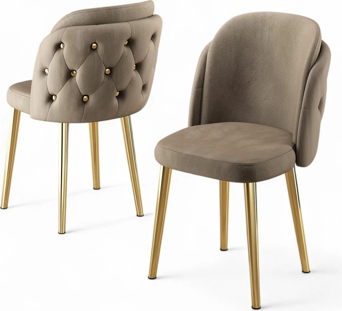 Set karrigesh (6 copë) Hanah Home, Axle, kapuçino, ar