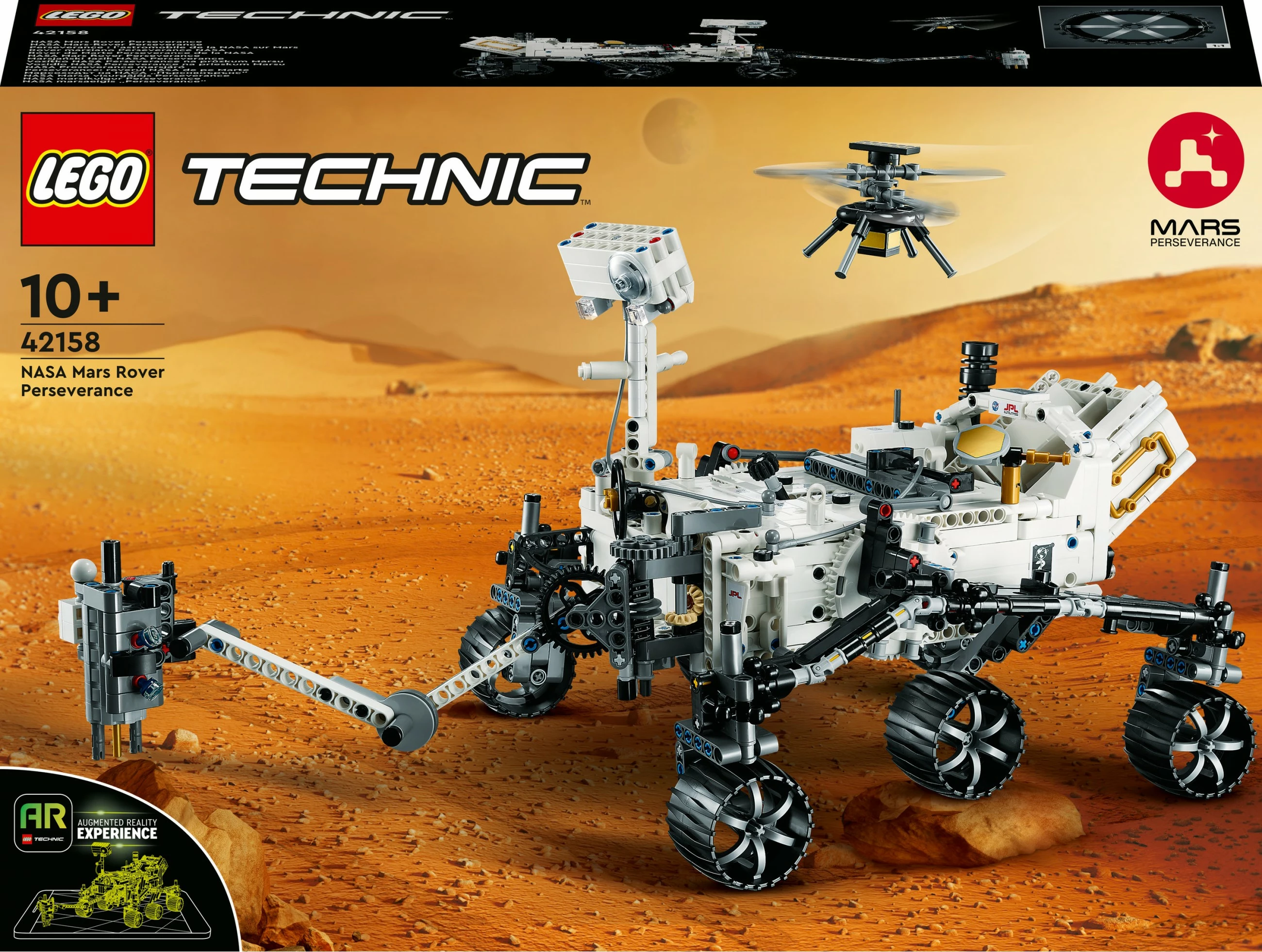 Set ndërtimi LEGO Technic NASA Mars Rover Perseverance 42158, 1132 pjesë, multikolor