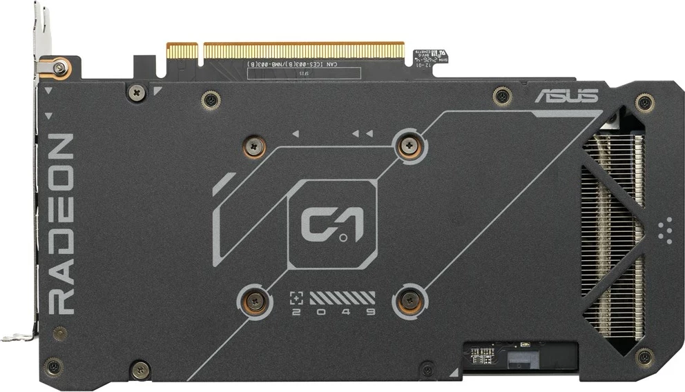 Kartelë grafike ASUS Dual RX7600-O8G-EVO, 8 GB GDDR6, E zezë