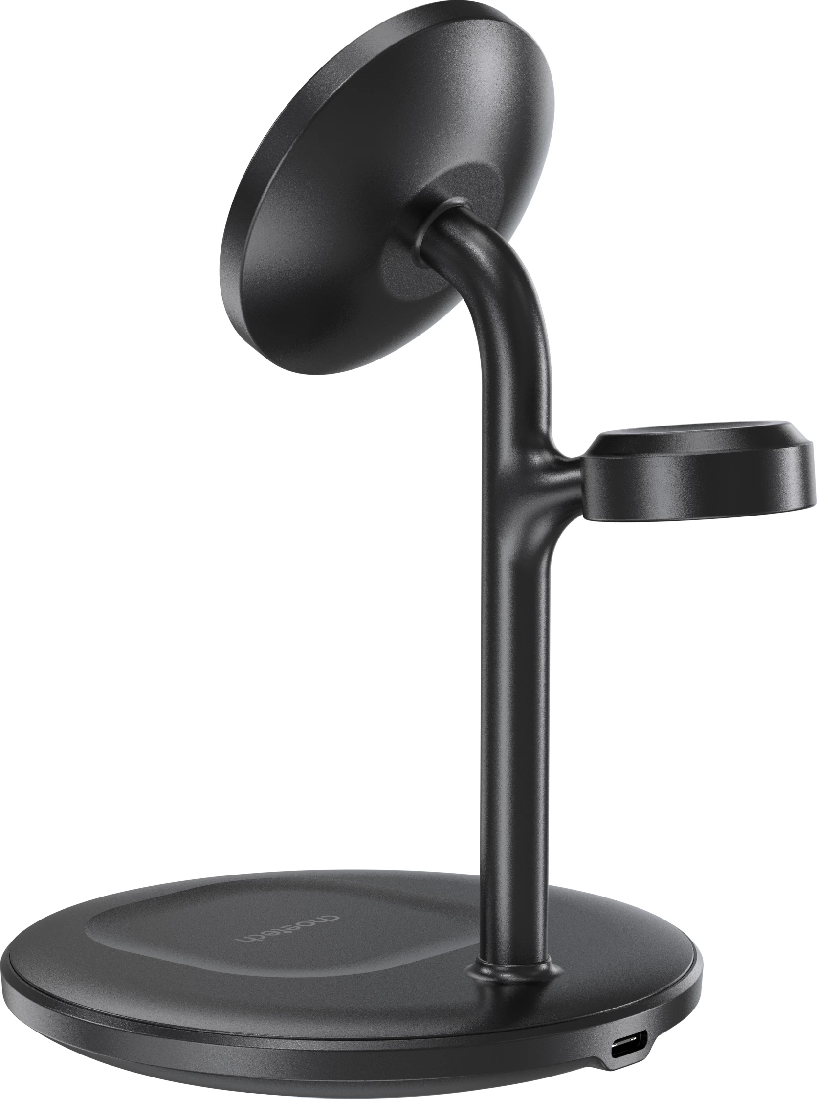 Stacion karikimi wireless 3-në-1 Choetech T585-F për iPhone 12/13/14, AirPods Pro dhe Apple Watch, USB-C, 15W, Zi