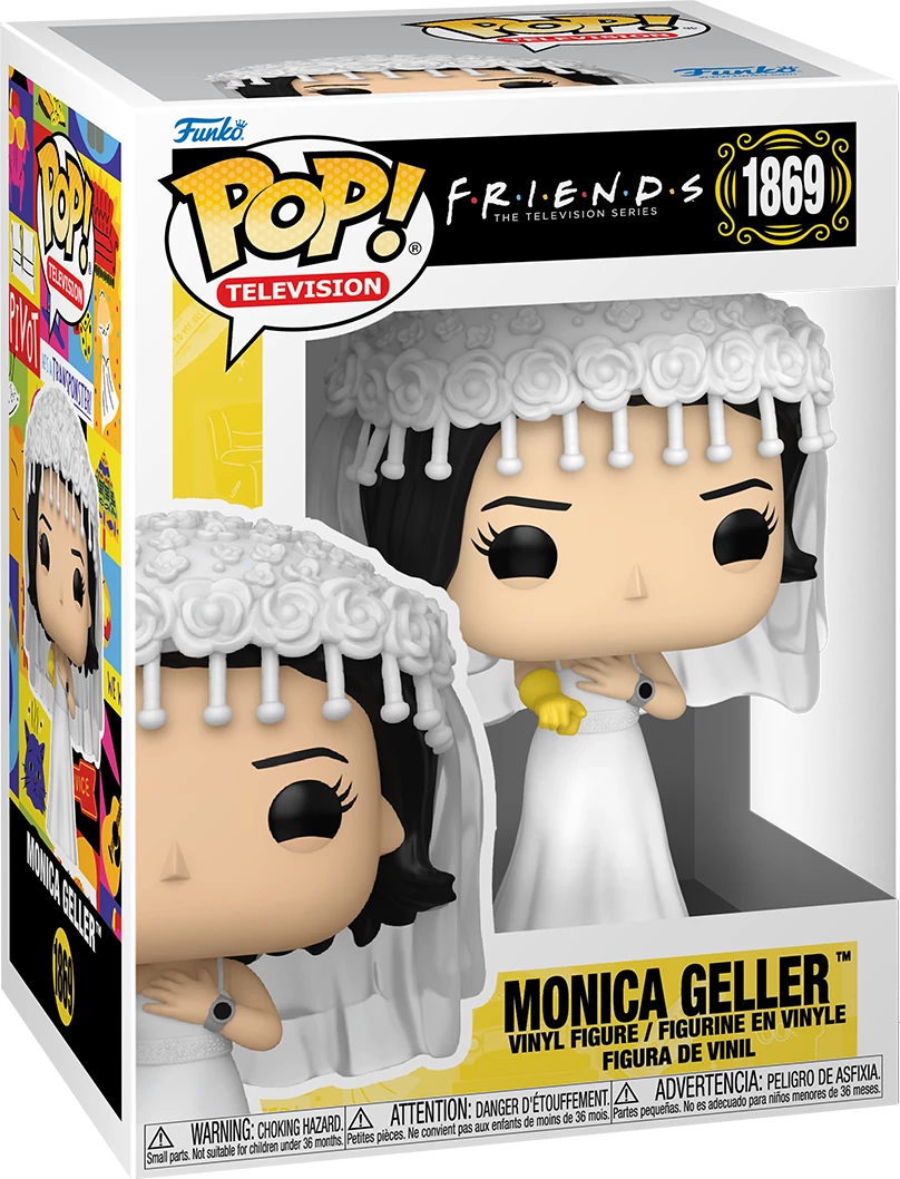 Figurinë koleksionuese Funko POP! TV Friends Monica (Vinyl), e bardhë