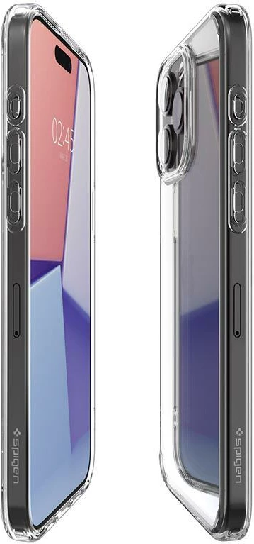 Mbështjellës Spigen Crystal Hybrid për iPhone 15 Pro, Transparent
