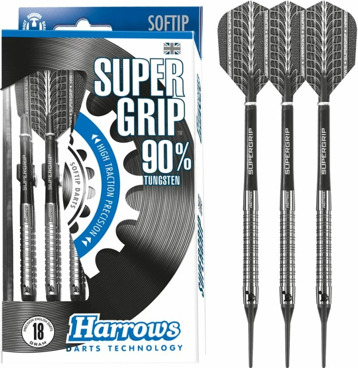 Shigjeta softip Harrows, unisex, të zeza/gri