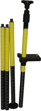 Shtyllë teleskopike Stanley 77-184, 3.25 m, me mbajtëse 5/8\" dhe 1/4\", me çantë, e verdhë