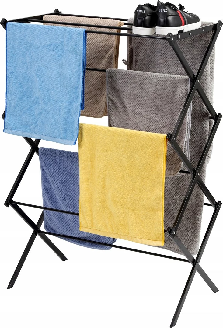 Tharës rrobash PROMIS TORINO, vertikal, ngjyrë e zezë