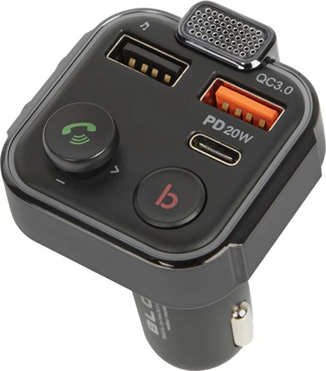 Transmetues FM me Bluetooth BLOW 74-166#, QC3.0, PD 20W, i zi/blu