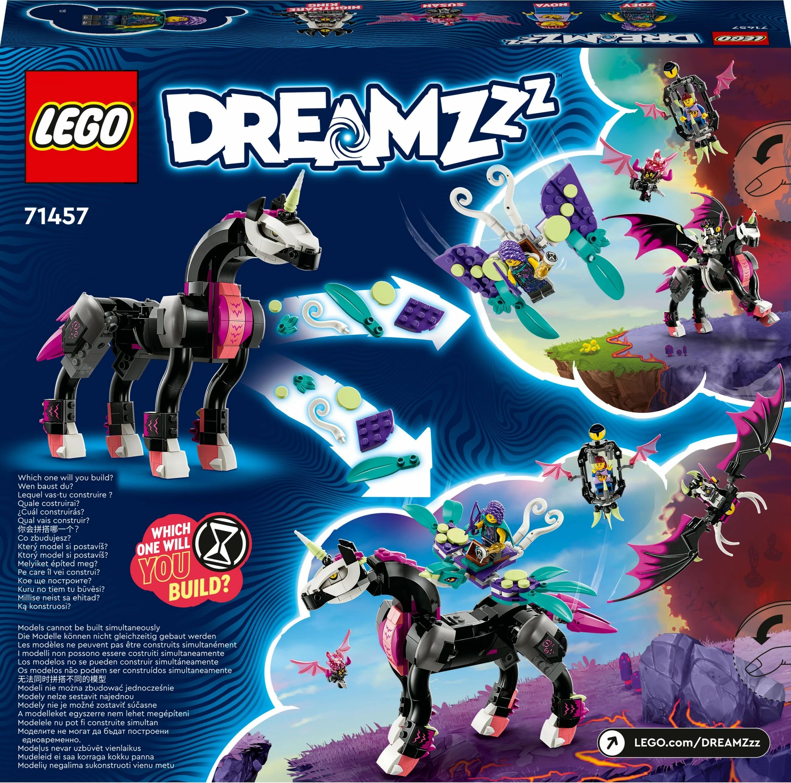 Set ndërtimi LEGO DREAMZzz Pegasus Flying Horse, 482 pjesë, shumëngjyrësh