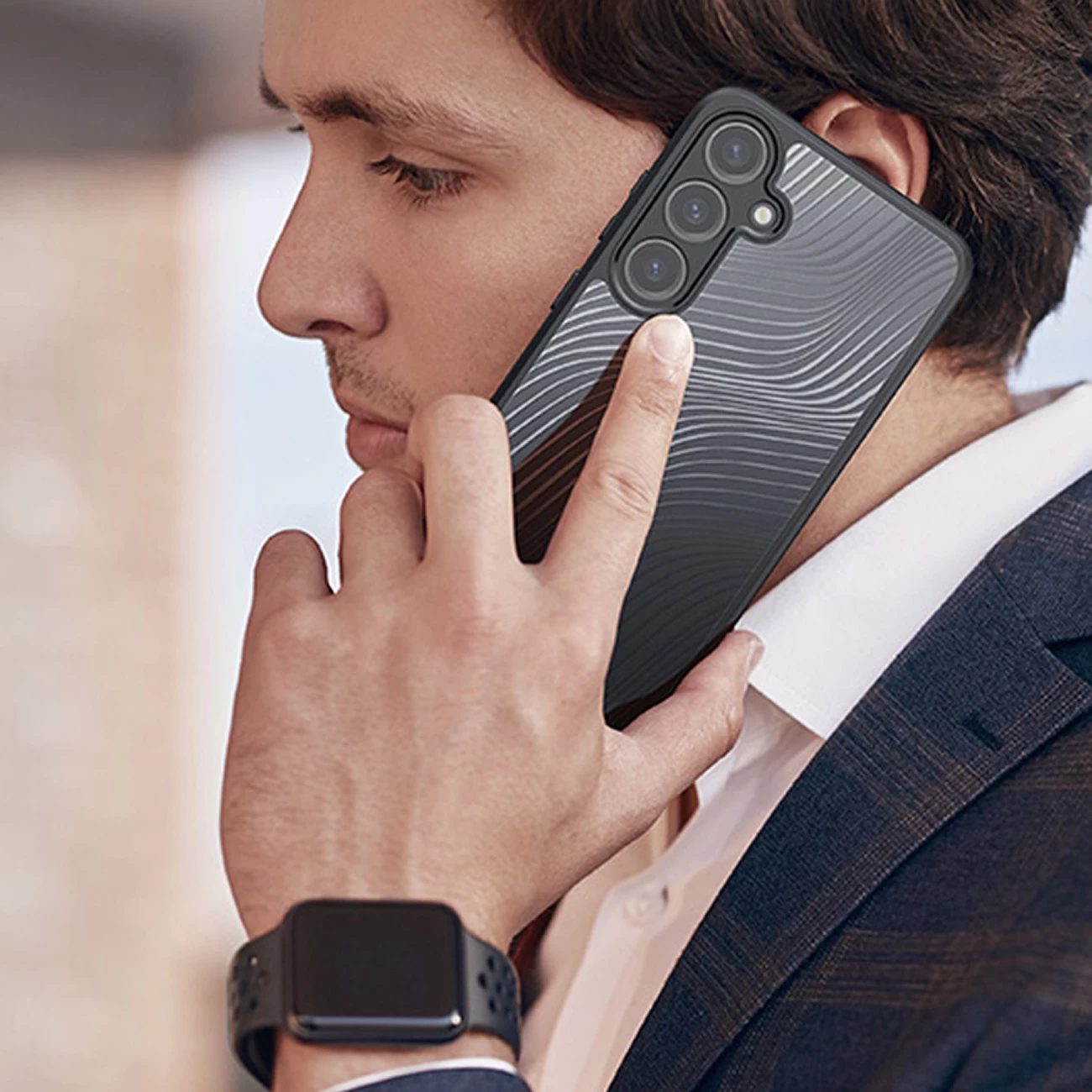 Mbështjellës Dux Ducis Aimo për Samsung Galaxy A55 5G, i zi