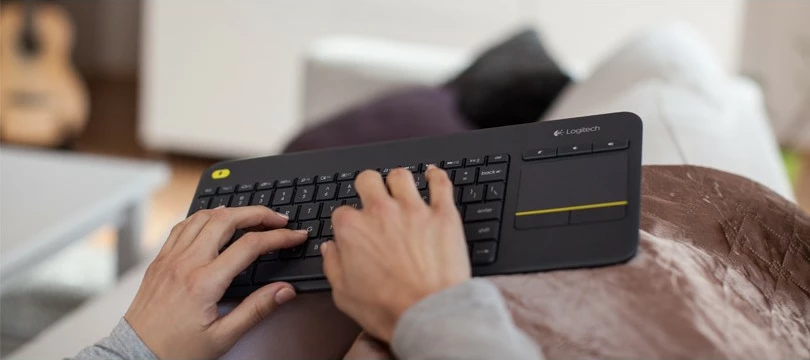 Tastierë wireless Logitech K400 Plus, RF Wireless, QWERTZ, e zezë