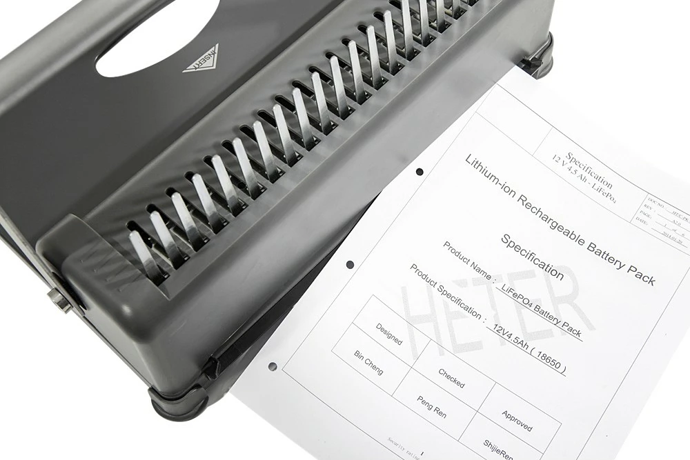Lidhëse manuale dokumentesh GENIE CB 850, 350 fletë, e zezë