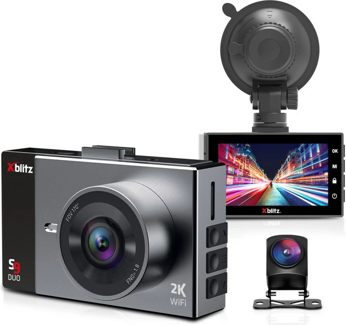 Regjistrues rruge Xblitz S9 DUO, 2K Ultra HD, 2", i zi