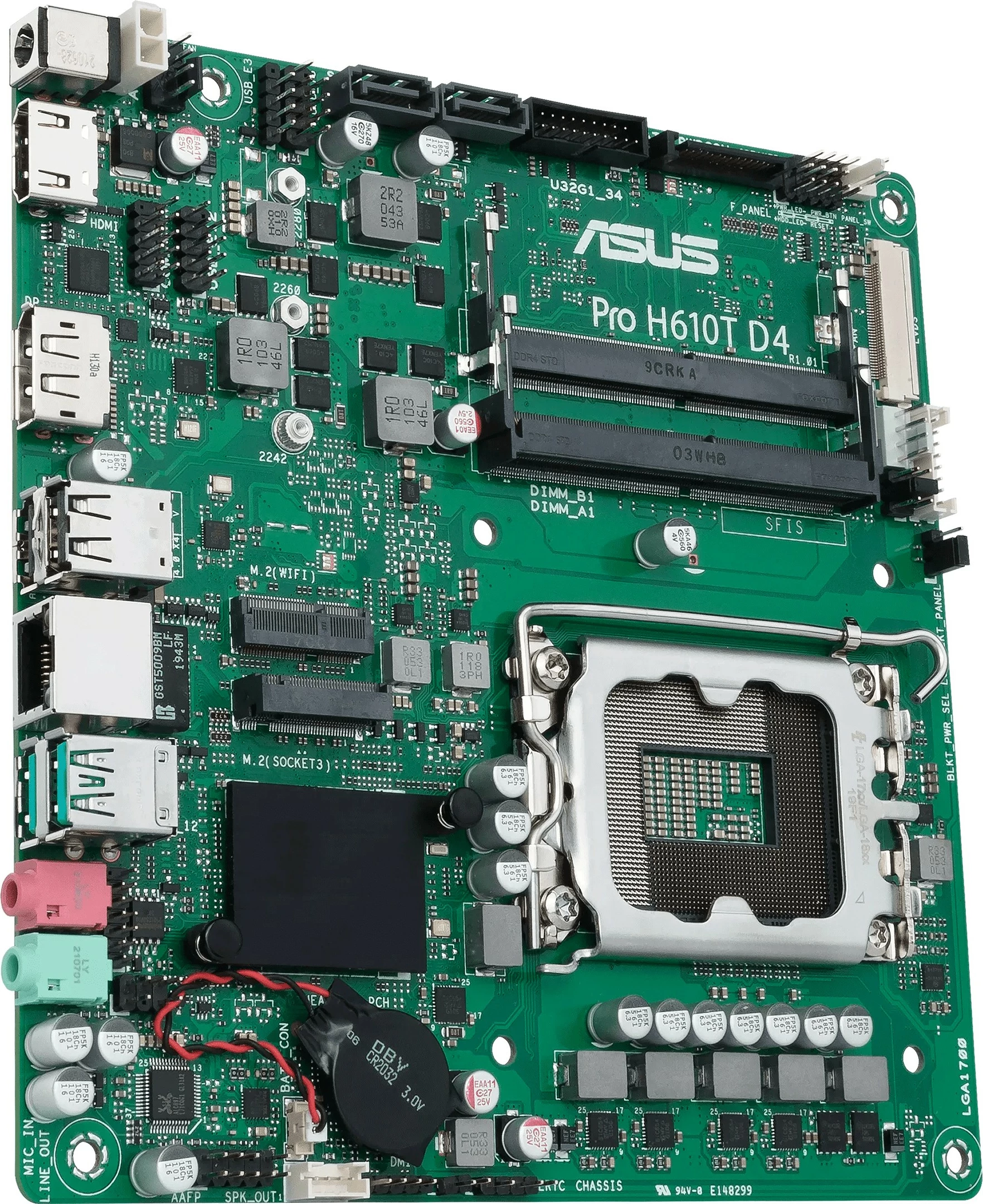Pllakë amë ASUS Pro H610T D4 mITX DDR4