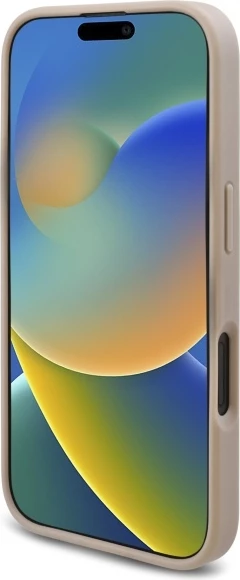 Mbështjellës Guess New 4G Triangle për iPhone 16 Plus, Bardhë