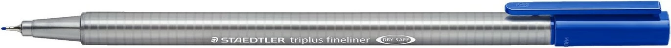 Set lapsa fineliner STAEDTLER triplus 4 copë, ngjyrë blu