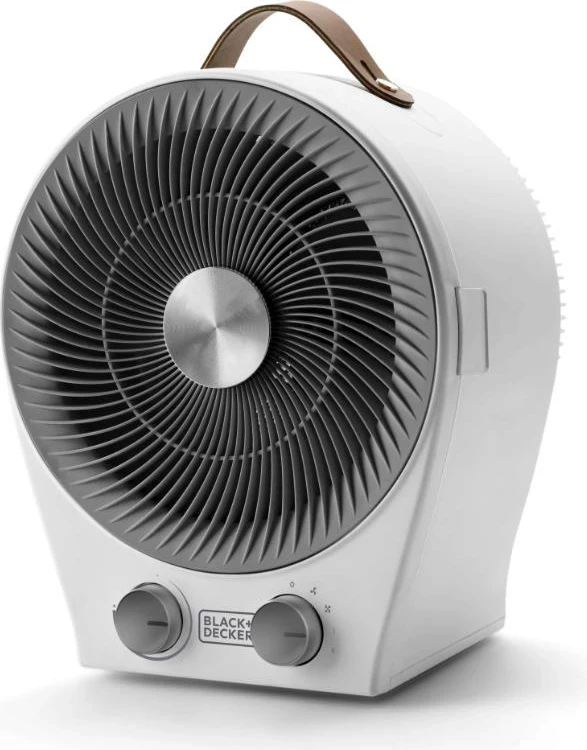 Kalorifer ventilator 2-n-1 Black&Decker BXFSH2000E 2000W, termostat i rregullueshëm, oscilim, i zi