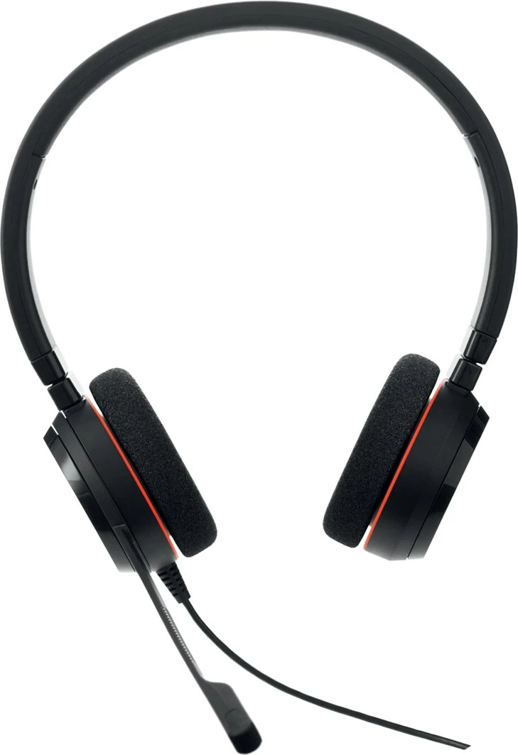 Kufje Jabra Evolve 20 me kabllo, për zyrë/call center, USB Type-C/USB Type-A, e zezë