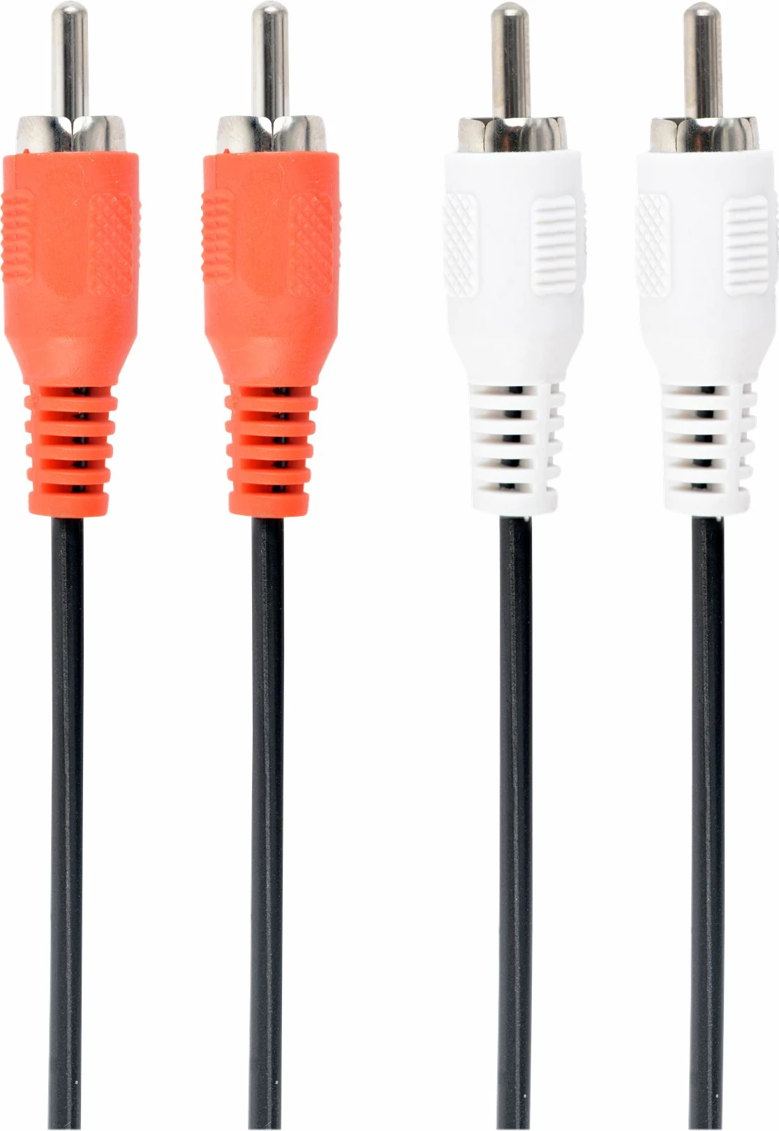 Kabllo audio stereo Gembird CCA-2R2R-6, 1.8 m, RCA mashkull-mashkull, kuqe/bardhë