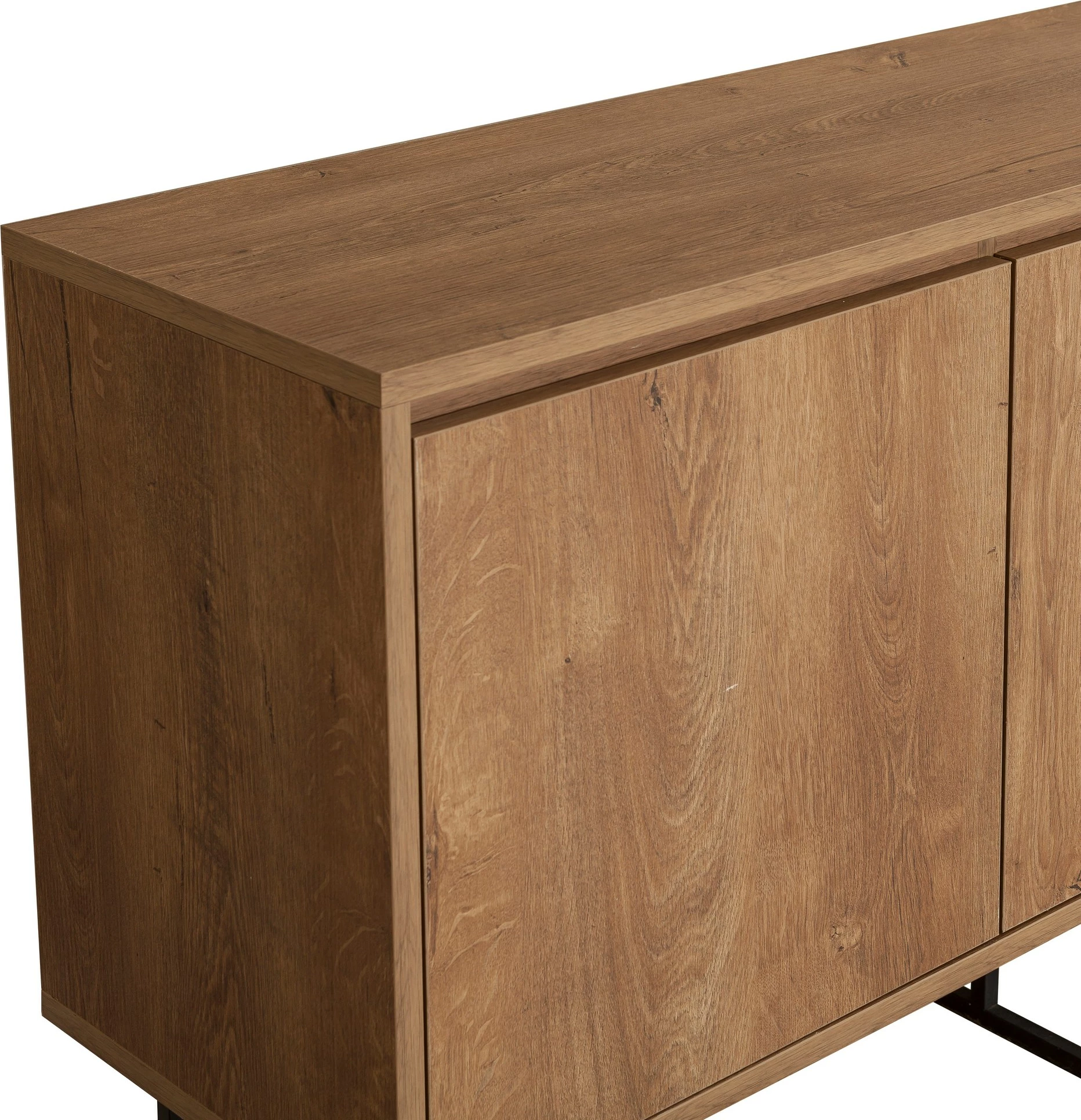 Set mobiljesh për dhomë dite Skye Decor, Laxus Takım 2, ngjyrë arrë dhe e zezë