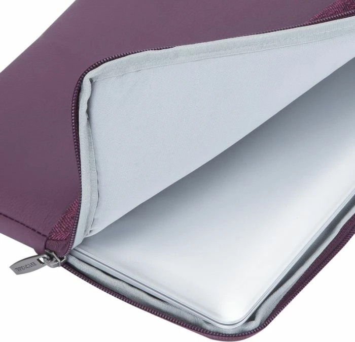 çantë laptopi RIVACASE 7903, 13.3", xhep me zinxhir, lëkurë artificiale, e kuqe