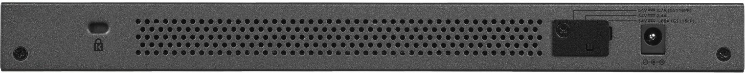 Switch Netgear GS116LP-100EUS, 16 porte Gigabit, PoE+, rackmount, i zi