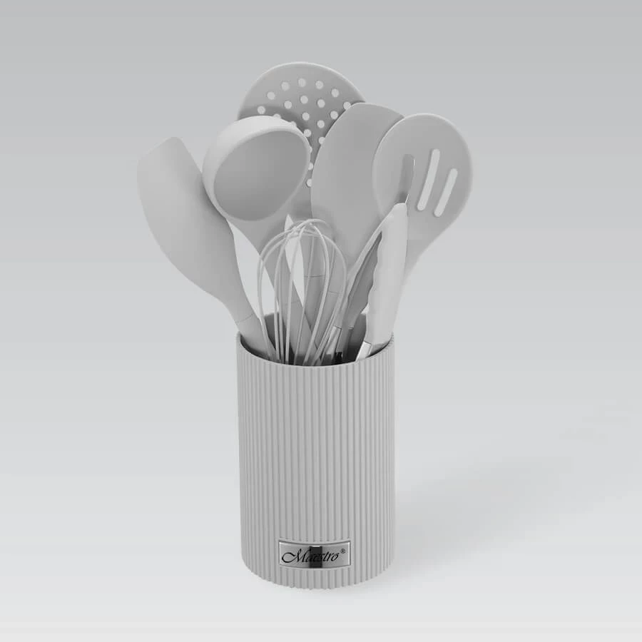 Set veglash kuzhine Maestro MR-1542-GREY, 8 copë, silikon, gri