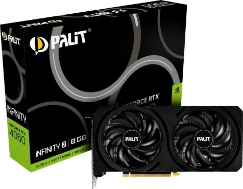 Kartelë grafike Palit GeForce RTX 4060 Infinity 2, 8 GB GDDR6