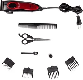 Makinë për prerjen e flokëve Adler AD 2825, e Zezë dhe e Kuqe