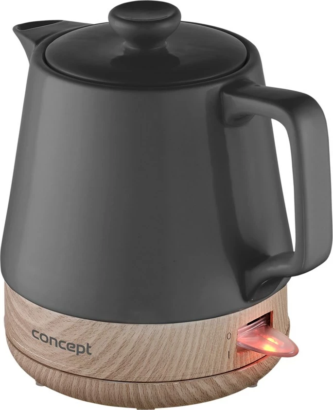 Ibrik elektrik Concept RK0062, 1L, 1200W, Antracit, Dru