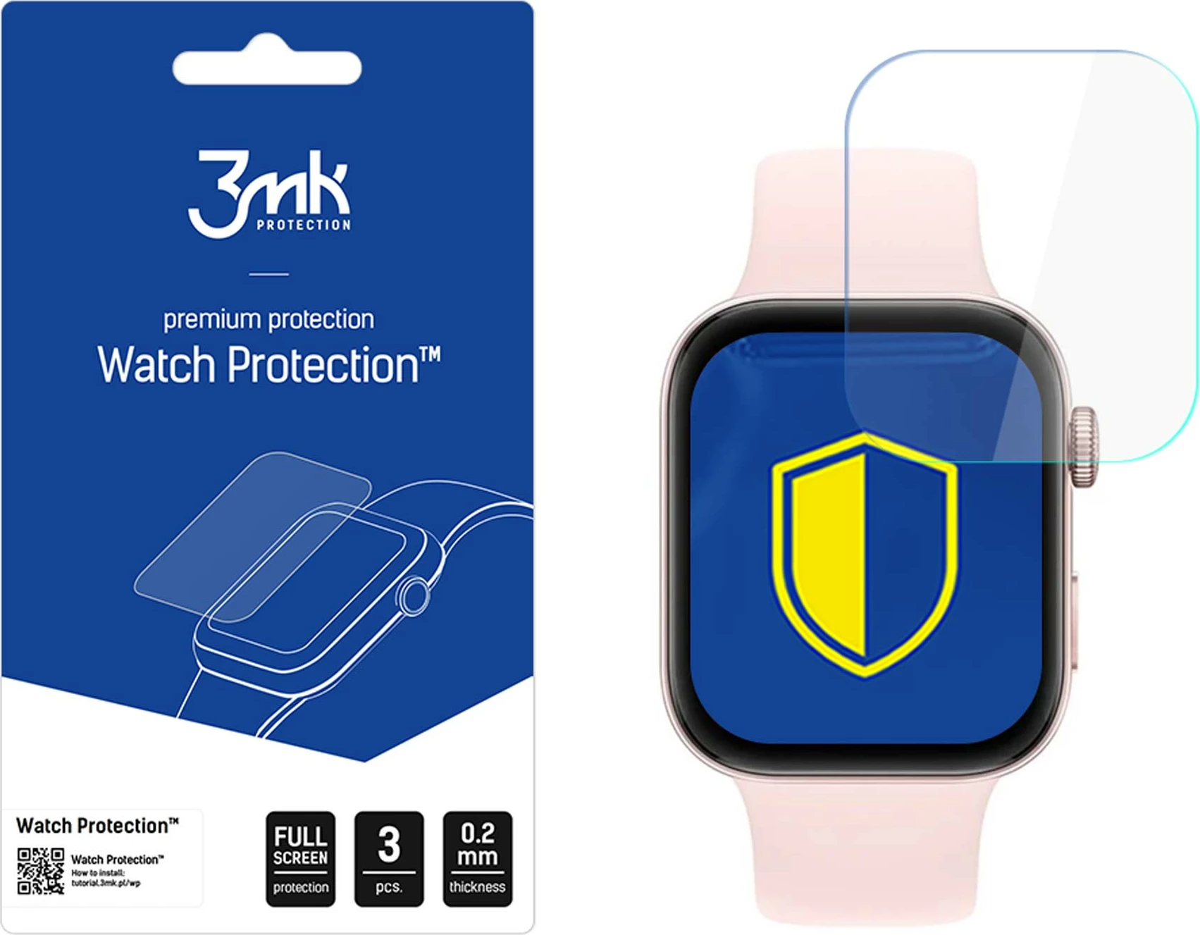 Film mbrojtës për smartwatch 3mk Protection Watch Protection ARC për Huawei Watch Fit 3, 3 copë