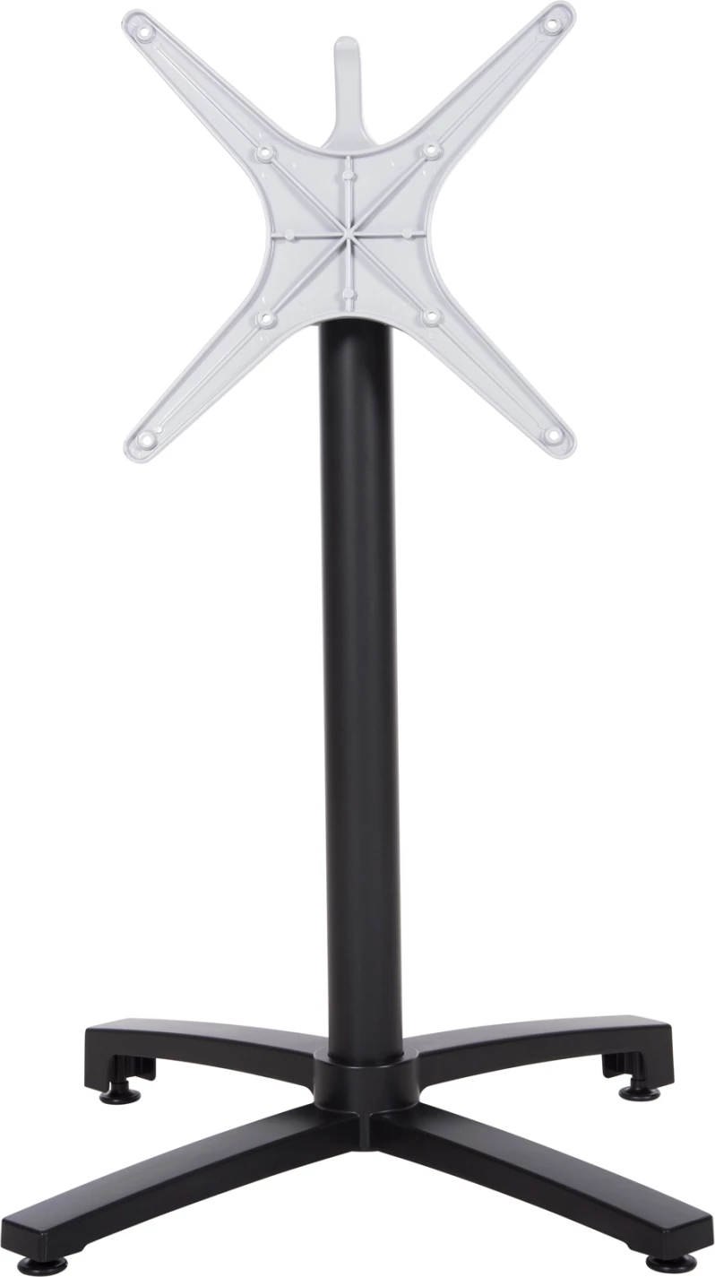 Baza alumini për tavolinë, e palosshme, FH459.01, ngjyrë e zezë mat, 69x69x73-92 me kryq 48x48