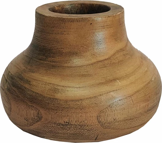 Vazo druri, ngjyrë kafe, 20x20x16 cm