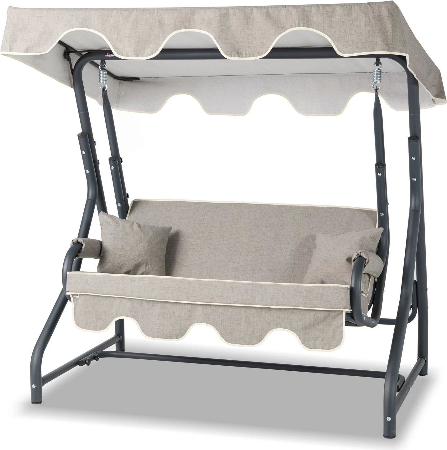 Karrige lëkundëse dyshe për kopsht, Hanah Home Morus, antracit-gri