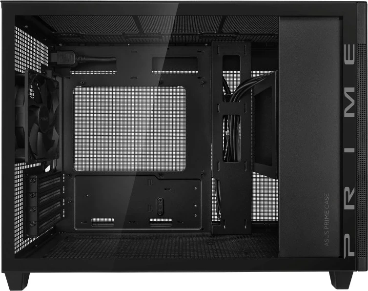 Kasë ASUS AP201 PRIME TG Mini Tower e Zezë